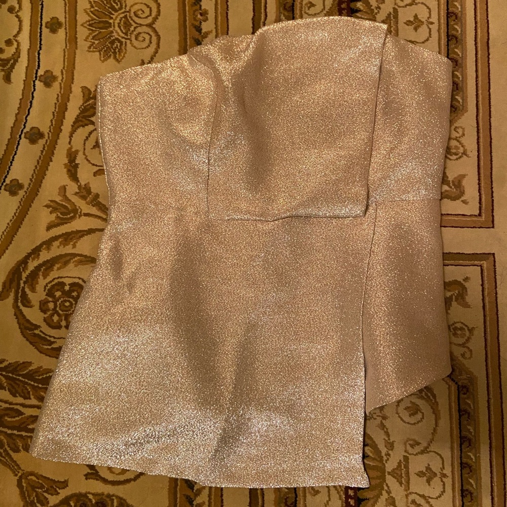 Topshop gold sparkly top